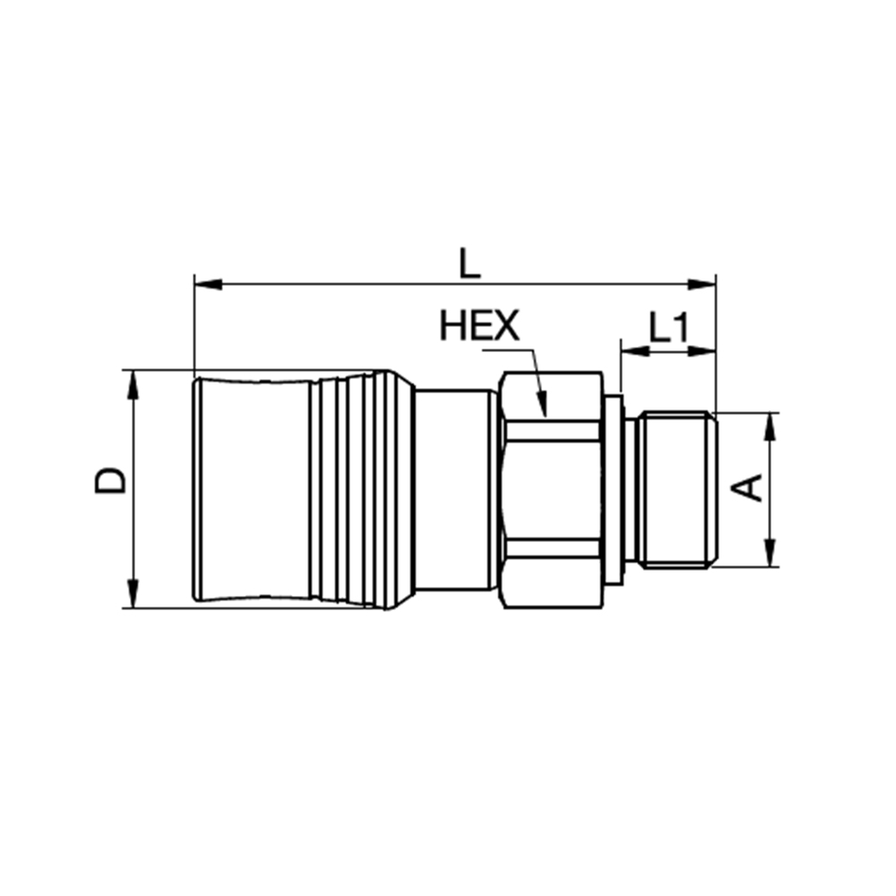 Serie NSA - Lynkobling  - Flad Pakning - Han Gevind BSPP