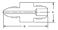 Han-Han Adaptor - JIC - Medium Tryk Til JIC