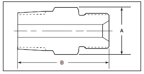 Han-Han Adaptor - NPT Til Omvendt Højtryk Adaptor