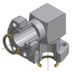 Vinkel Flange - Komplet Part 3000psi