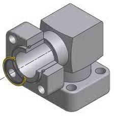 Vinkel Flange - Komplet Part ISO6164