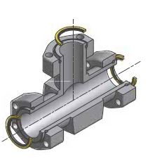 T Flange - Komplet Part 3000psi