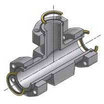 T Flange - Komplet Part 6000psi