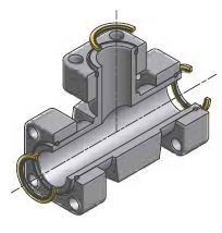 T Flange - Komplet Part ISO6164
