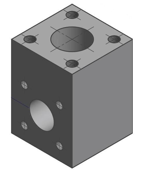 Flange L-Blok Reducering