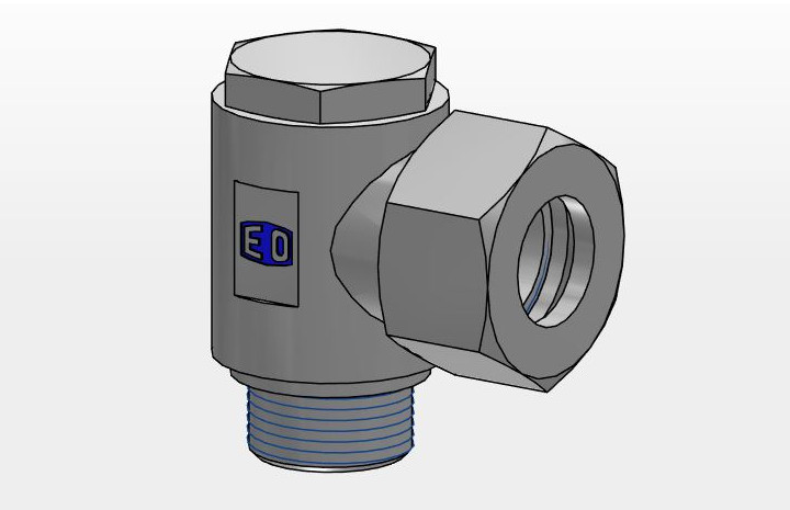 Metrisk Udvendigt Gevind Banjo Vinkel - Metrisk Udvendigt Gevind Med Metal Pakningsring/Blød Pakningsring