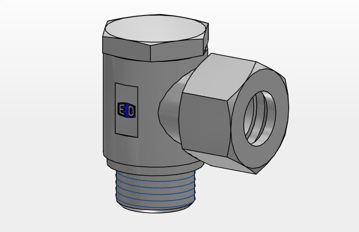 BSPP Udvendigt Gevind Banjo Vinkel - BSPP Udvendigt Gevind Med Metal Pakningsring/Blød Pakningsring