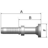 Flange Lige  Indstik -  Flange (Flat Seat)