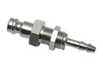 Koblingsnippel, Lige gennemløb, med Skotgennemførring og Slangestuds