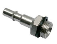 Koblingsnippel, Lige gennemløb, Udvendig Gevind BSPP Gevind