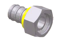 DIN - Metric Straight  Insert - Metric Female Swivel (For 24°/60° Flare)