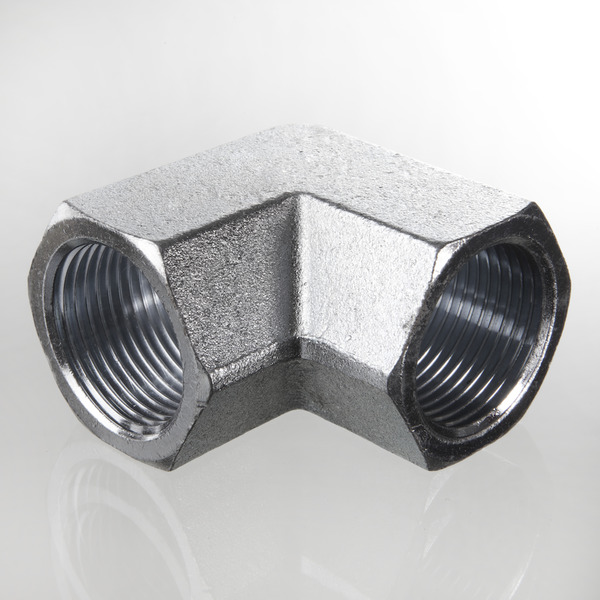 Hydr. Adaptor, Vinkel 90 °: Hun/Hun - BSP, Seal from Han part / BSP, Seal from Han part