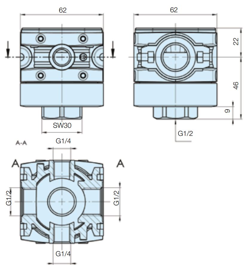 P3X Modulær Manifold