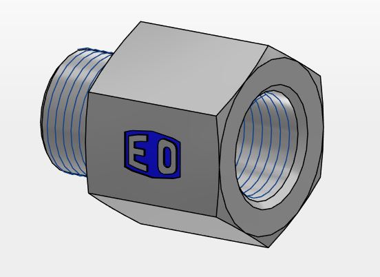 Pressure Gauge Connector - O-Lok® ORFS tube end / Female BSPP gauge thread