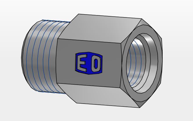 Pressure Gauge Connector - O-Lok® ORFS tube end / Female metric thread – O-ring