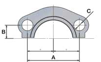 8FH – ISO 6162-2 Halvflange 8000 psi