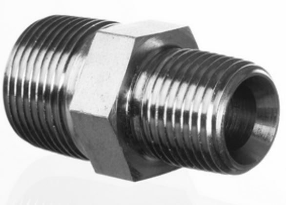 Hydr. Adaptor, Lige: Han/Han - BSP, Thread / NPT, Thread