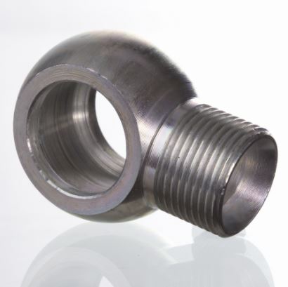 Hydr. Adaptor, Vinkel Banjo 90 °: Han/Banjo - BSPP, Udkravning, 60 ° / , Sealing Washer