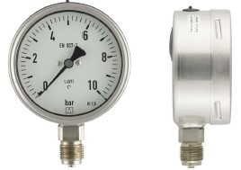 Kemi manometer, nedadvendt