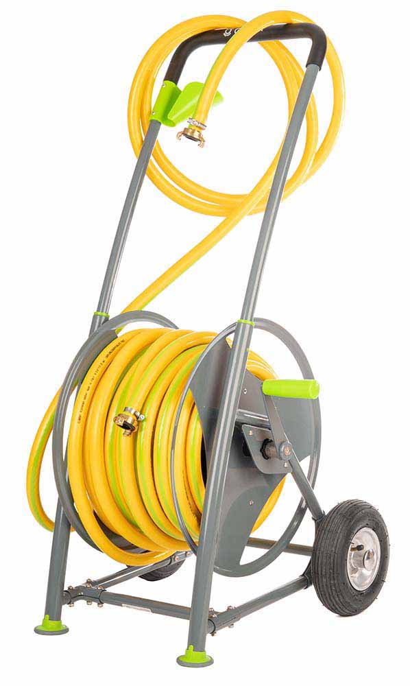 Slangevogn Med slange - 26+4 m - Medie: Vand - slangestr.: 3/4"	Hose cart with hose - 26+4 m - Medium: Water - Hose size: 3/4""