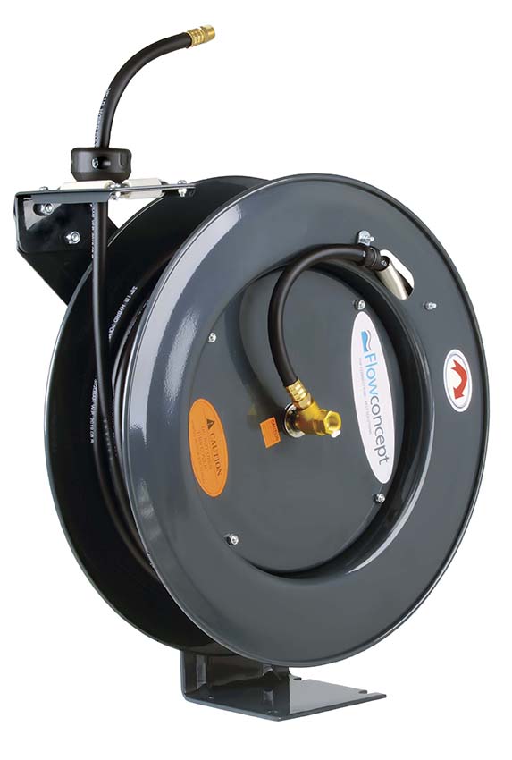 Aut. Slangeopruller til Enkeltslange - Slangemateriale: Polymer - Medie: Luft;Vand