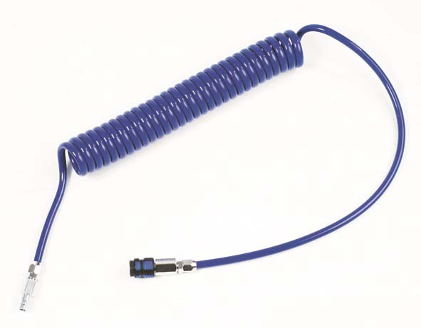 PUR spiral hose - blue