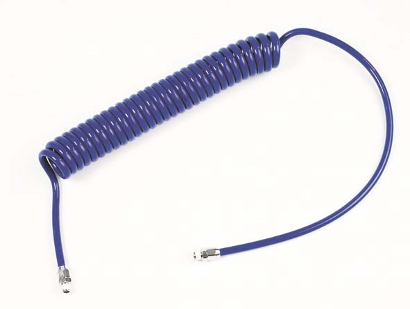 PUR spiral hose - blue