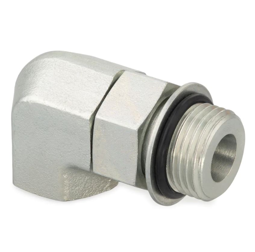 Vinkel - Udvendig UN/UNF Gevind O-ring / Indvendig  NPTF Gevind