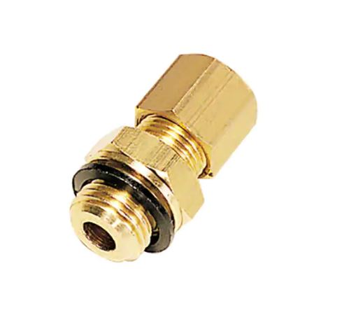 Nippel Fitting med Selvcentrerende Pakningsskive, Udvendig Gevind BSPP og Metrisk Gevind