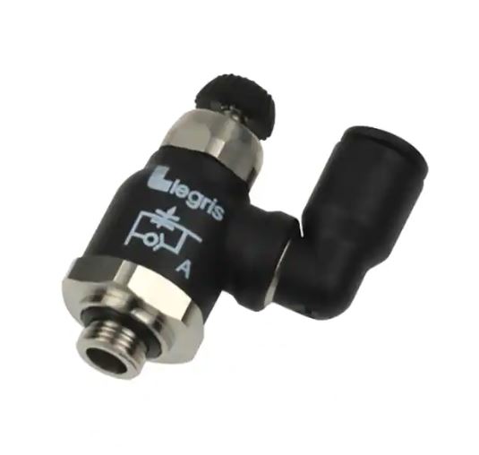 Kompakt Flow Regulator Swivel Udgang Ventil, Udvendig Gevind BSPP Gevind