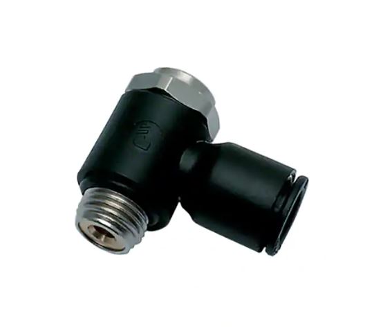 Flow Regulator med Stilleskrue Ventil, Udvendig Gevind BSPP og Metrisk Gevind