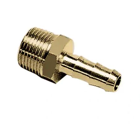 Slangestuds Adaptor for Gummi Slange, Udvendig Gevind BSPT Gevind