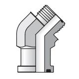SAE 45° Vinkel Flange Adapter - SAE Flange / O-Lok® ORFS Ende