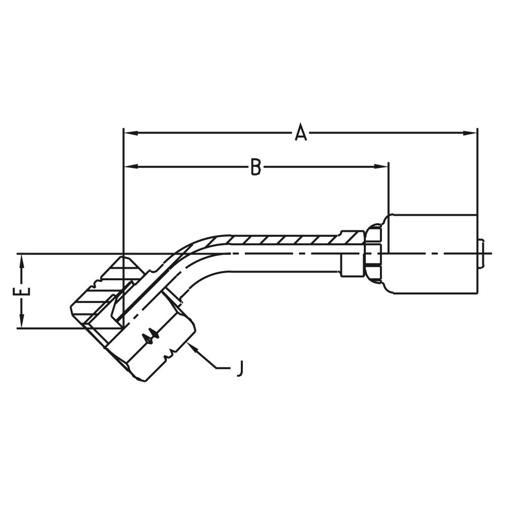 Crimped Thermoplastic Hydraulic Hose Fittings, 54 Series