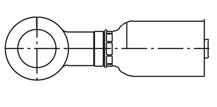 DIN - Metrisk Lige  Indstik - Metrisk Banjo (Tætningsskive)
