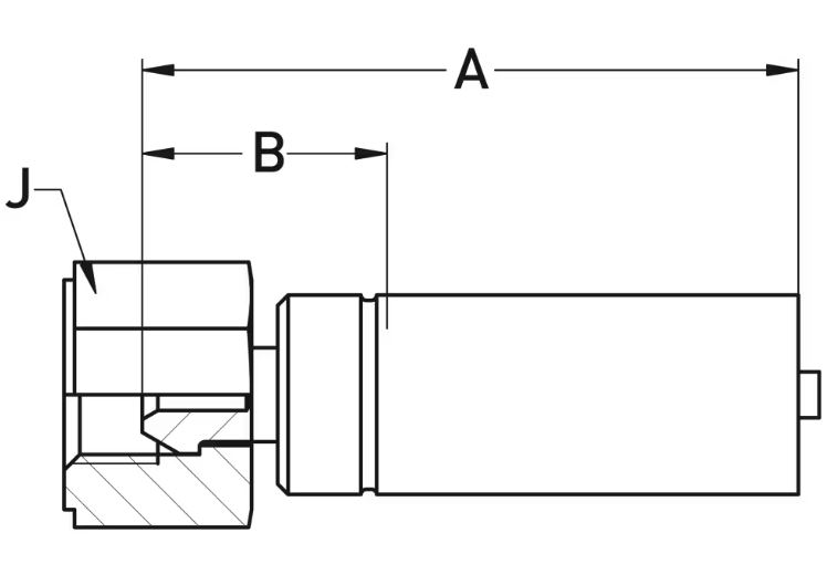 BSP Lige  Indstik - BSPP Svivel (Hun) indv. gev./Omløber (Konus 60°)