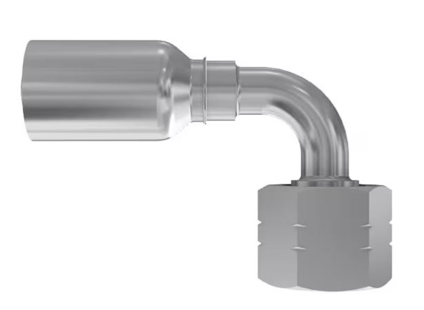 BSP Vinkel 90° Indstik - BSPP Svivel (Hun) indv. gev./Omløber (Konus 60°)