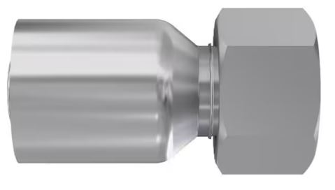 DIN - Metrisk Lige  Indstik - Metrisk Svivel (Hun) indv. gev./Omløber (For 24°/60° Udkravning)