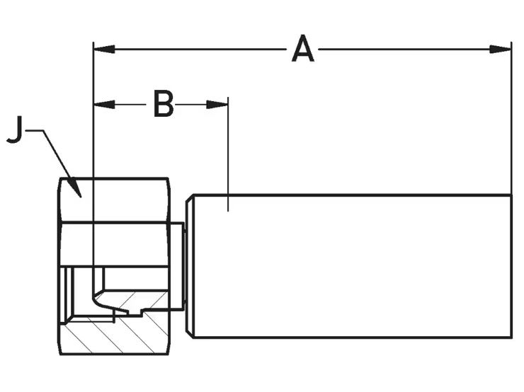 DIN - Metrisk Lige  Indstik - Metrisk Svivel (Hun) indv. gev./Omløber (For 24°/60° Udkravning)