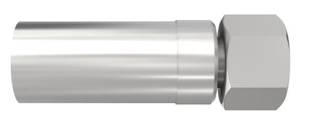 DIN - Metrisk Lige  Indstik - Metrisk Svivel (Hun) indv. gev./Omløber (For 24°/60° Udkravning)