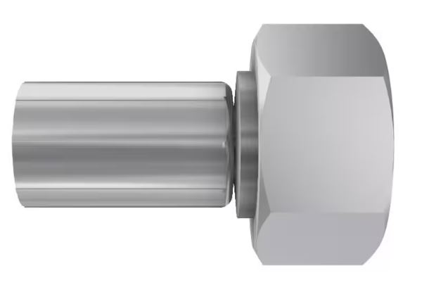 DIN - Metrisk Lige  Indstik - Metrisk Svivel (Hun) indv. gev./Omløber (Konus med O-ring 24°)