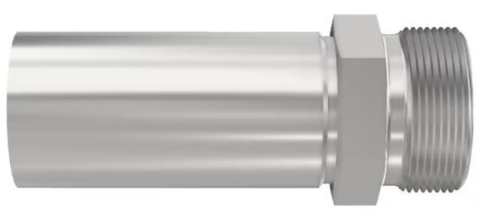 DIN - Metrisk Lige  Indstik - Metrisk Han (Udkravning 24°)