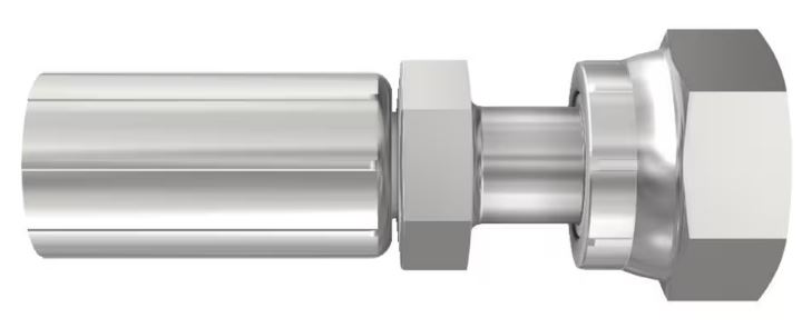 O-Lok / ORFS Lige  Indstik - UN/UNF Svivel (Hun) indv. gev./Omløber (Flat Seat)