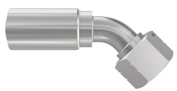 BSP Vinkel 45° Indstik - BSPP Svivel (Hun) indv. gev./Omløber (Konus med O-ring 60°)