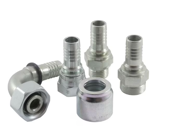 DIN - Metrisk Vinkel 90° Indstik - Metrisk Svivel (Hun) indv. gev./Omløber (Konus med O-ring 24°)