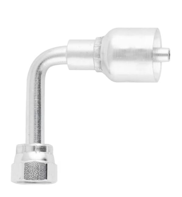 O-Lok / ORFS Vinkel 90° Indstik - UN/UNF Svivel (Hun) indv. gev./Omløber (Flat Seat)