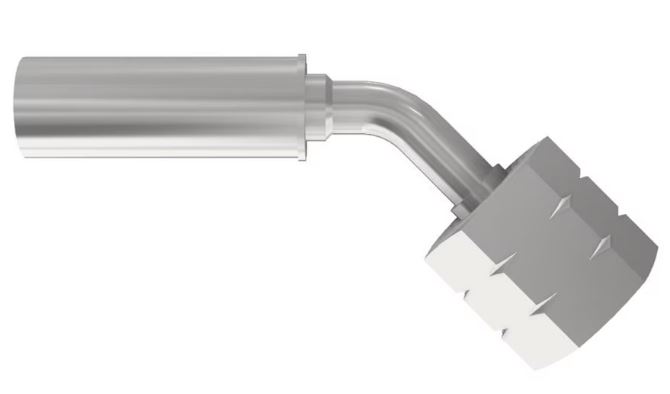 JIC Elbow 45° Insert - UN/UNF Female Swivel (Flare 37°)