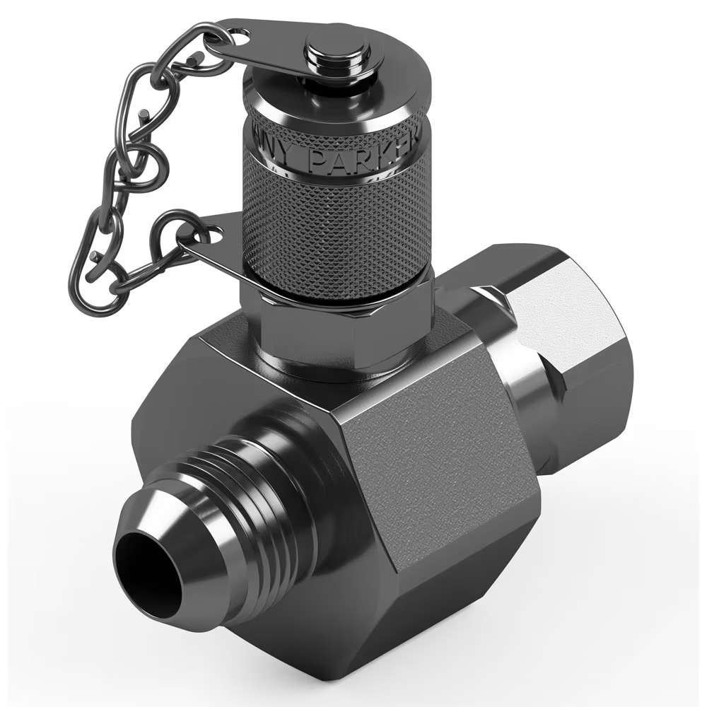 Test Point Connector - Male / Female swivel 37° flare end / EMA3 test point