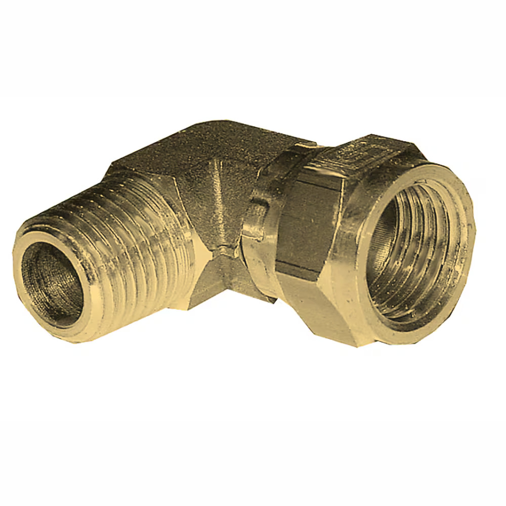 Adaptors, Plugs and Manifolds Elbow Adaptors for Automotive Industry Adaptor Male Swivel Nut Female BSPT
