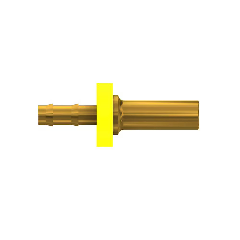 Push On Field Attachable Hydraulic Hose Fitting - 82 Series - Europe Straight Standpipe Metric (Brass